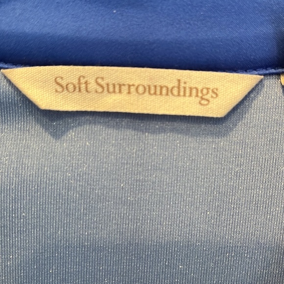 Soft Surroundings Blue Velvet Tunic PL - Picture 2 of 6